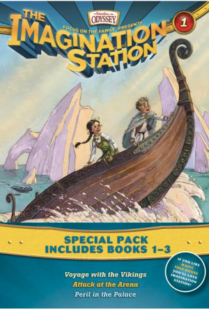 Imagination Station Books 3-Pack, Books 1 - 3: Voyage with the Vikings / Attack at the Arena / Peril in the Palace (AIO Imagination Station Books)